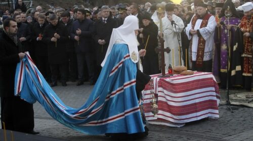 Патріарх Київський і всієї Руси-України Філарет під час заходів у зв’язку з Днем пам’яті жертв голодоморів. Фото Кирила Хмільова
