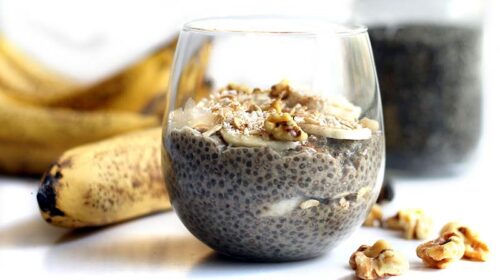 Насіння чіа з бананом