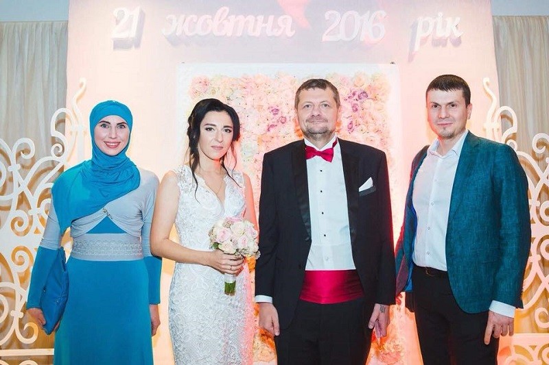 Аміна Окуєва і Адам Осмаєв на весіллі Ігоря Мосійчука