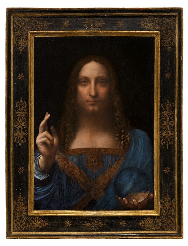 Картина Леонардо да Вінчі (1452-1519 рр.) "Спаситель світу" 