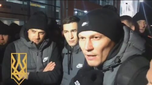 Ультрас провели роз'яснювальну бесіду з гравцями "Шахтаря"