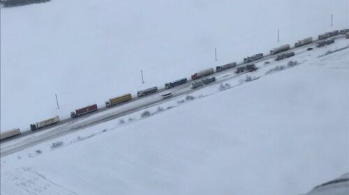 Колапс на трасі Київ-Одеса показали з висоти пташиного польоту