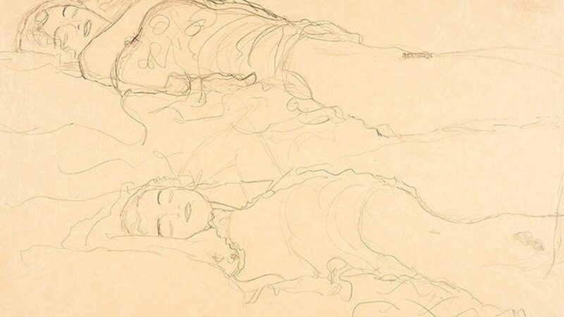 Знайшовся зниклий малюнок Густава Клімта «Двоє лежачих»
