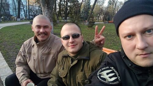 Колишній бійці батальйону "Донбас" Костянтин "Герман" Скирда, Сергій "Богуслав" Ластівка та Петро "Водила" Салама