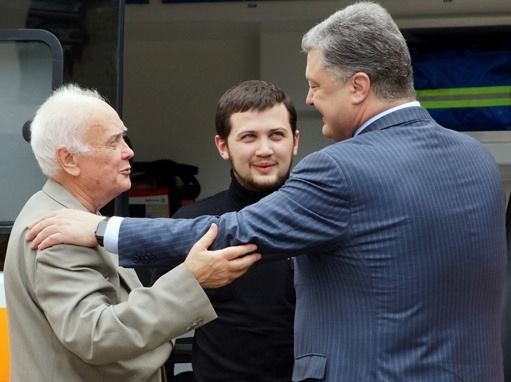 Геннадій Афанасьєв і Юрій Солошенко після звільнення
