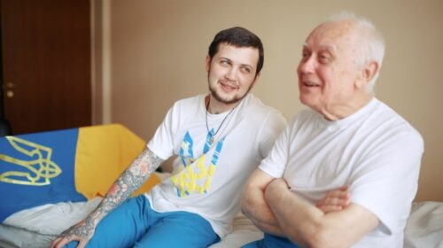 Геннадій Афанасьєв і Юрій Солошенко після звільнення в лікарні