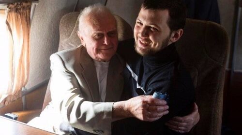 Геннадій Афанасьєв і Юрій Солошенко після звільнення