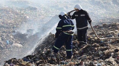 У Миколаєві горіло міське сміттєзвалище